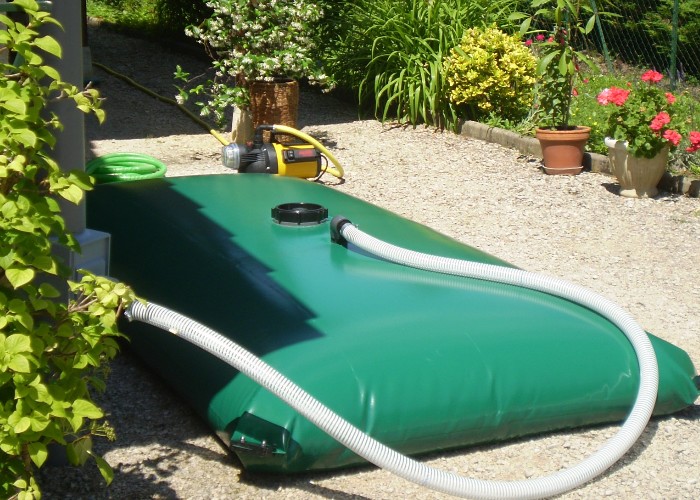 Citerne souple pour récupération d'eau de pluie